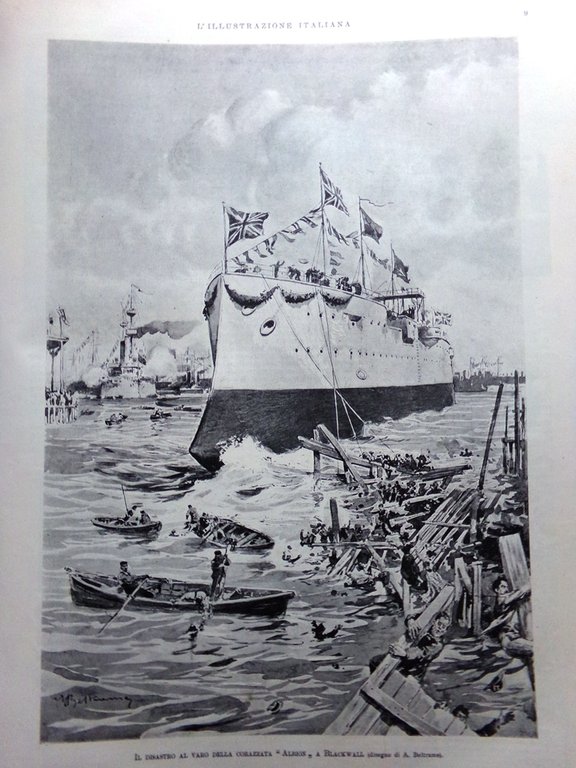 L'Illustrazione Italiana 3 Luglio 1898 Leopardi Festa dei Gigli Nola …