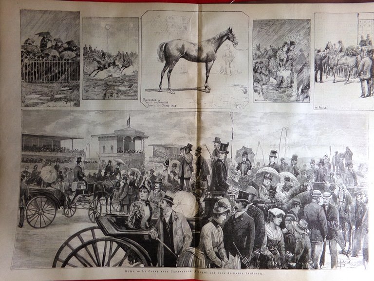 L'Illustrazione Italiana 3 Maggio 1885 Kassala Danachili Cogne Capannelle Roma