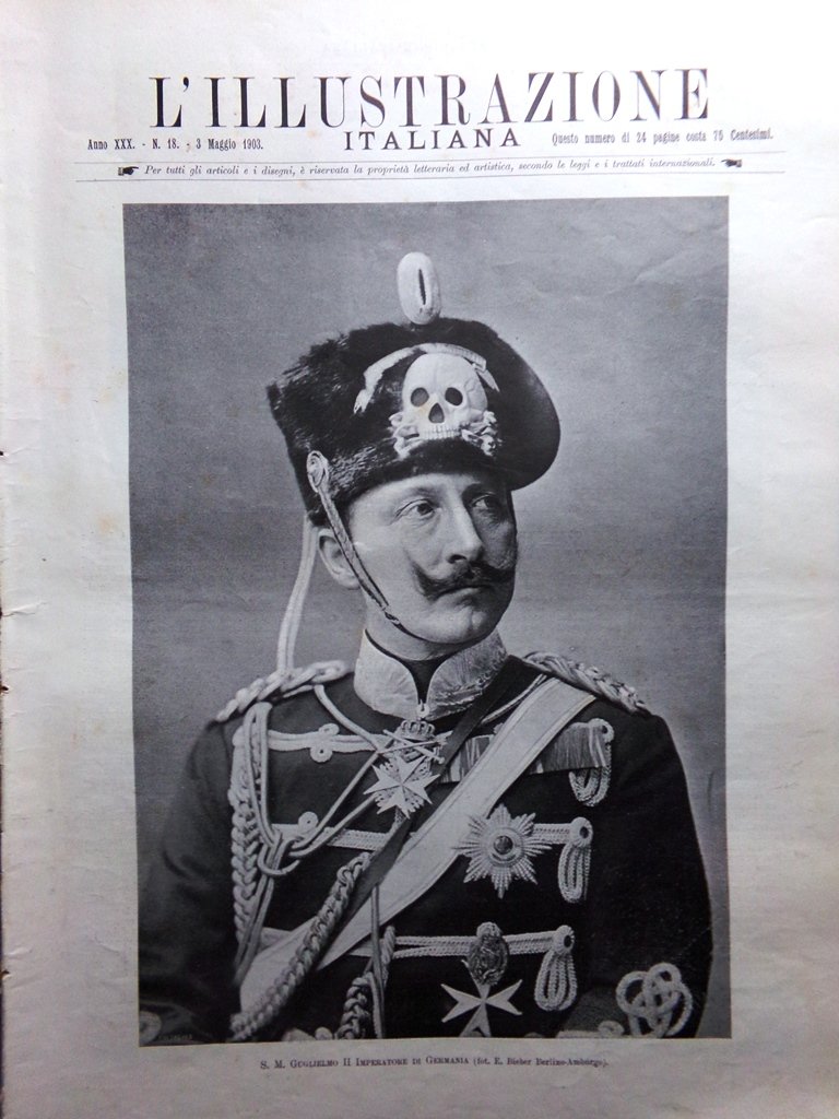 L'Illustrazione Italiana 3 Maggio 1903 Edoardo VII in Italia Campanile …