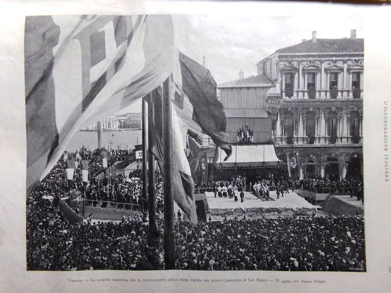 L'Illustrazione Italiana 3 Maggio 1903 Edoardo VII in Italia Campanile …