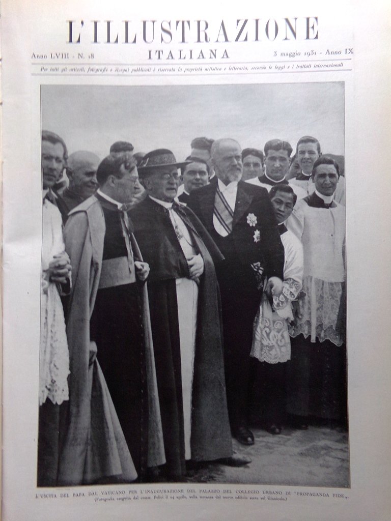 L'illustrazione Italiana 3 Maggio 1931 Pirandello e San Secondo Premi …