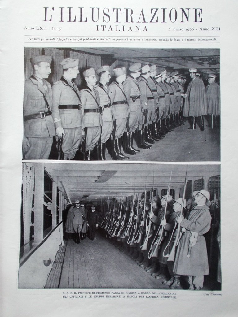 L'Illustrazione Italiana 3 Marzo 1935 Kalevala Arte Russa Lima Eritrea … | Immagine principale