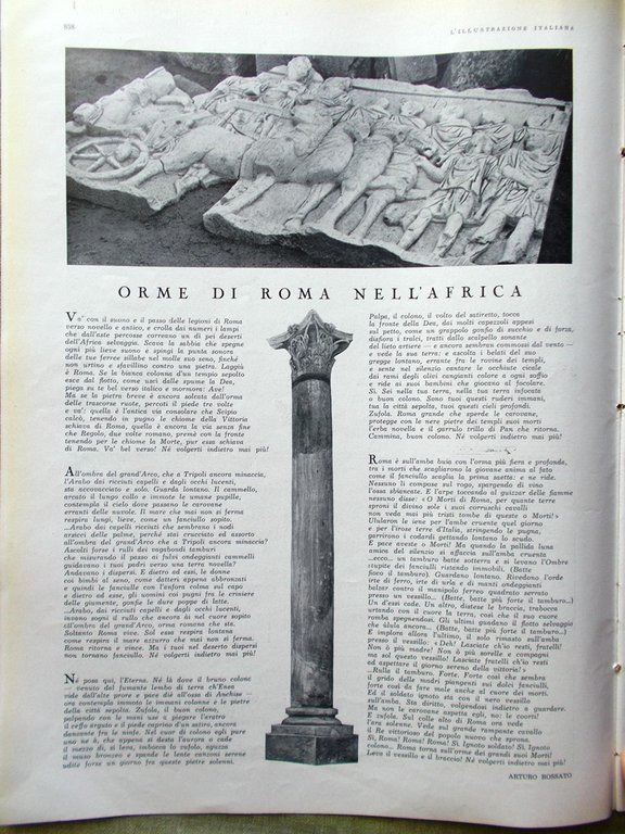 L'Illustrazione Italiana 3 Novembre 1935 Stazione Firenze Prosa Adigrat Carbone