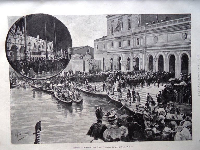 L'illustrazione Italiana 3 Ottobre 1897 Donizetti Browning Sulmona Isernia Treno