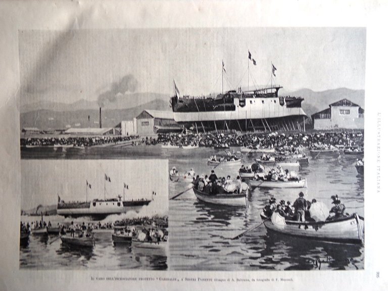 L'illustrazione Italiana 3 Ottobre 1897 Donizetti Browning Sulmona Isernia Treno