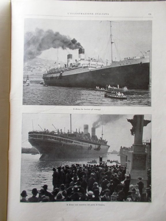L'Illustrazione Italiana 3 Ottobre 1926 Re Belgio Nave Roma Miami … | Immagine Gallery 2