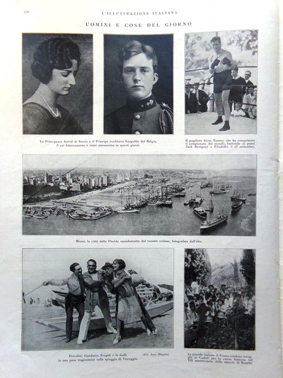 L'Illustrazione Italiana 3 Ottobre 1926 Re Belgio Nave Roma Miami … | Immagine Gallery 4