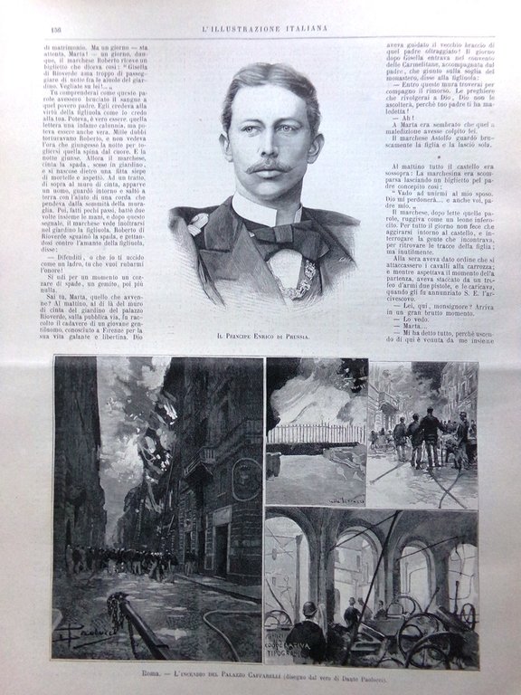 L'Illustrazione Italiana 3 Settembre 1893 Manovre Aigues-Mortes Enrico Prussia