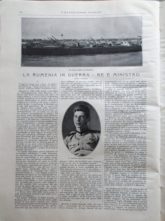 L'illustrazione Italiana 3 Settembre 1916 WW1 Salonicco Romania in Guerra …