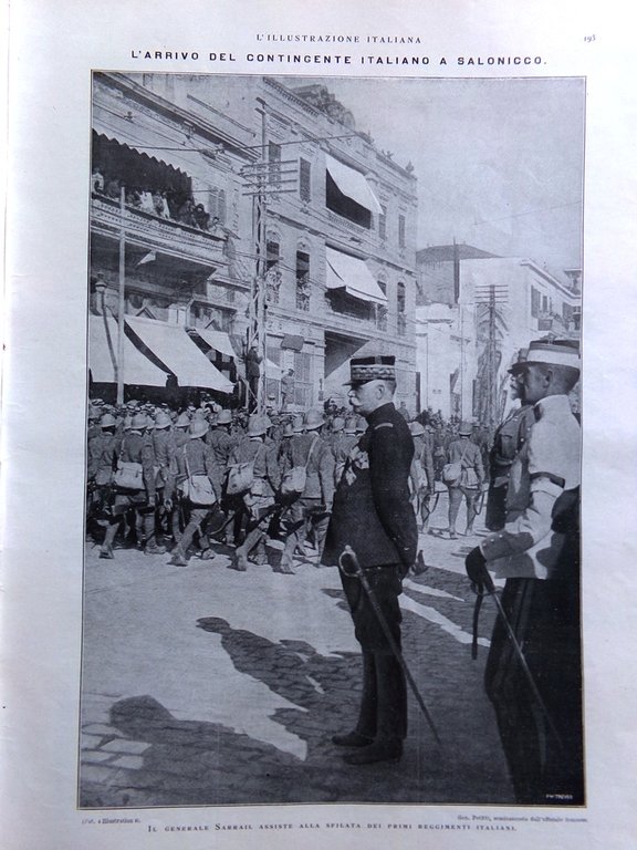 L'illustrazione Italiana 3 Settembre 1916 WW1 Salonicco Romania in Guerra …