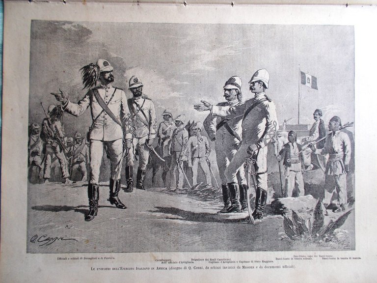 L'Illustrazione Italiana 30 Agosto 1885 Uniformi Africa Regate Livorno Manzoni