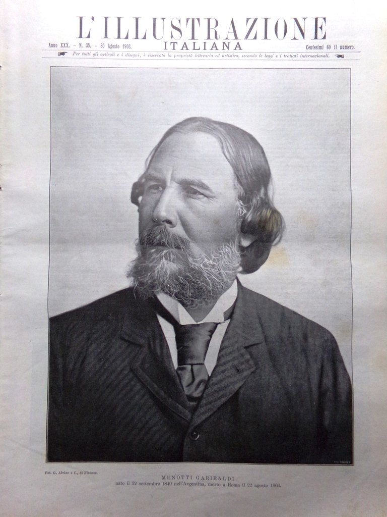 L'Illustrazione Italiana 30 Agosto 1903 Garibaldi Rivolta in Macedonia Sempione