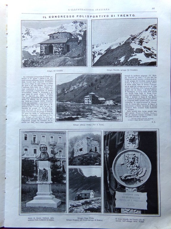 L'illustrazione Italiana 30 Agosto 1908 Piedigrotta Adulis Trieste Navi Spezia | Immagine Gallery 3