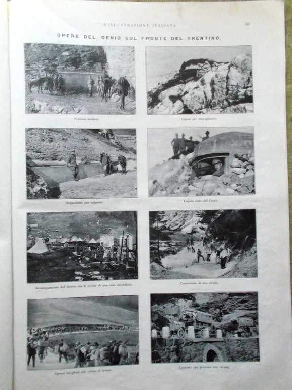 L'illustrazione Italiana 30 Aprile 1916 WW1 Marsiglia Marchetti Pirandello Nero