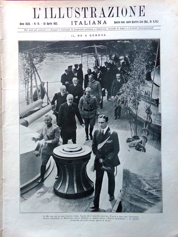 L'Illustrazione Italiana 30 Aprile 1922 Genova Trattato di Rapallo Conte … | Immagine Gallery 2