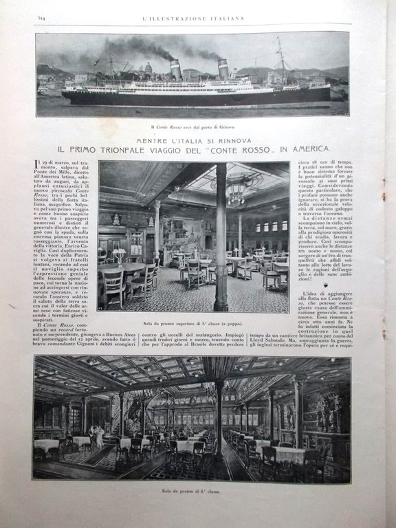 L'Illustrazione Italiana 30 Aprile 1922 Genova Trattato di Rapallo Conte … | Immagine Gallery 3