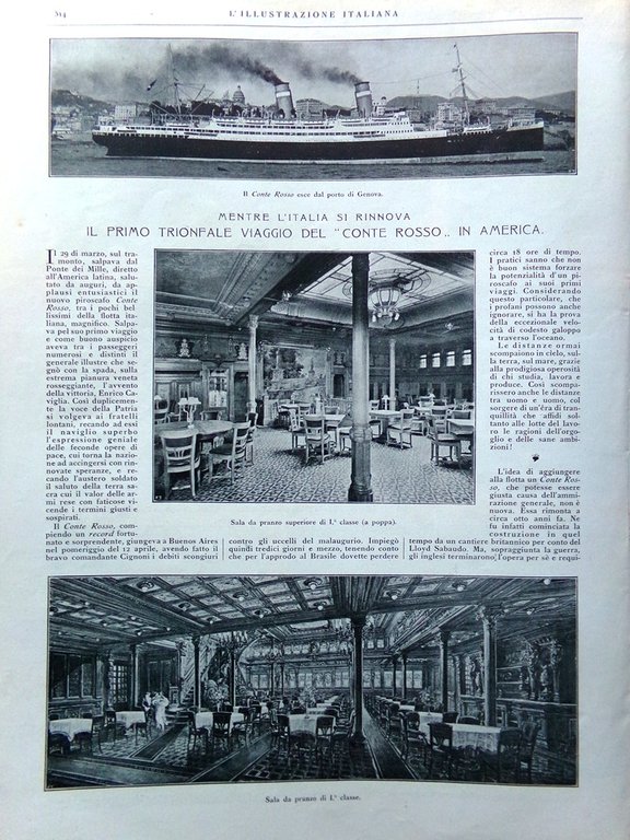 L'Illustrazione Italiana 30 Aprile 1922 Genova Trattato di Rapallo Conte … | Immagine Gallery 4