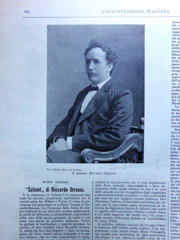 L'Illustrazione Italiana 30 Dicembre 1906 Sciopero Mare Genova Giocattoli Salomè