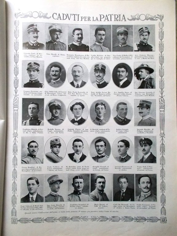 L'illustrazione Italiana 30 Gennaio 1916 WW1 D'Annunzio Ricordi Miraglia Gorizia