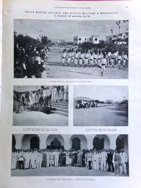 L'Illustrazione Italiana 30 Gennaio 1921 Fiume Innsbruck Porto Milano Mogadiscio