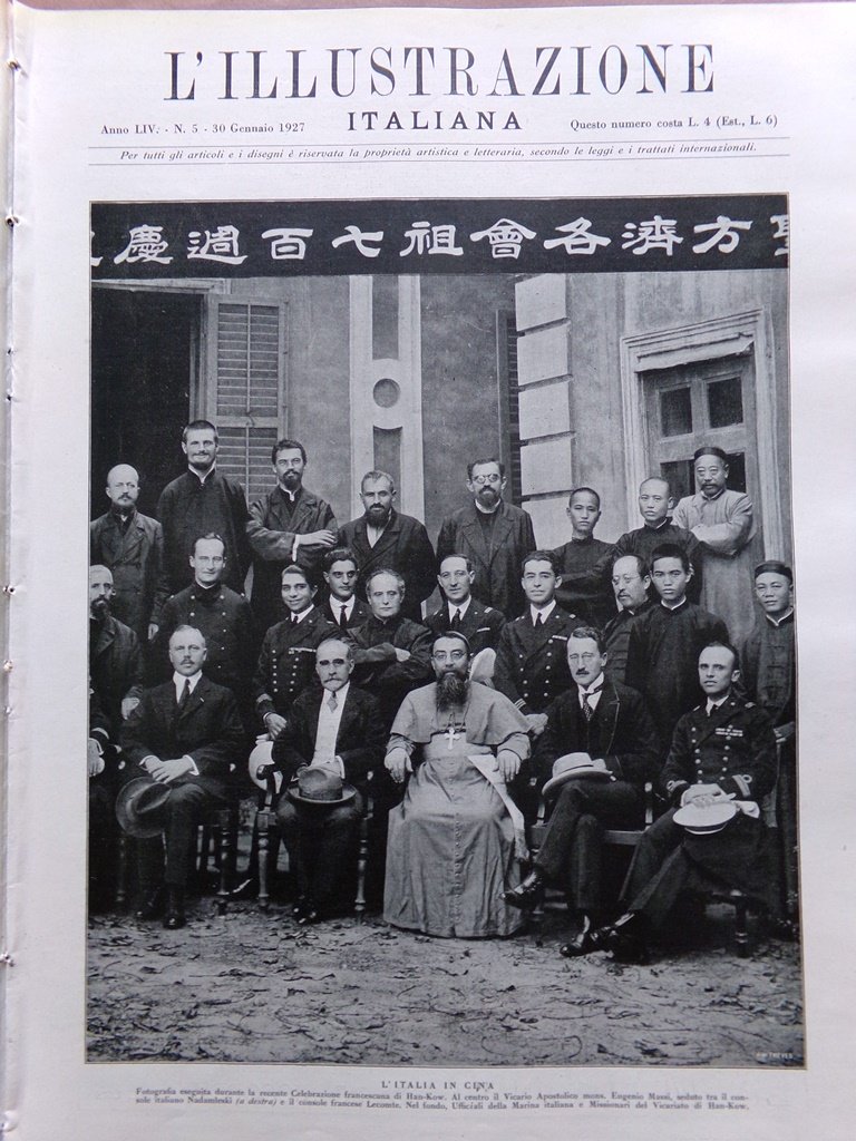 L'Illustrazione Italiana 30 Gennaio 1927 Provincia Gorizia Italia in Cina …