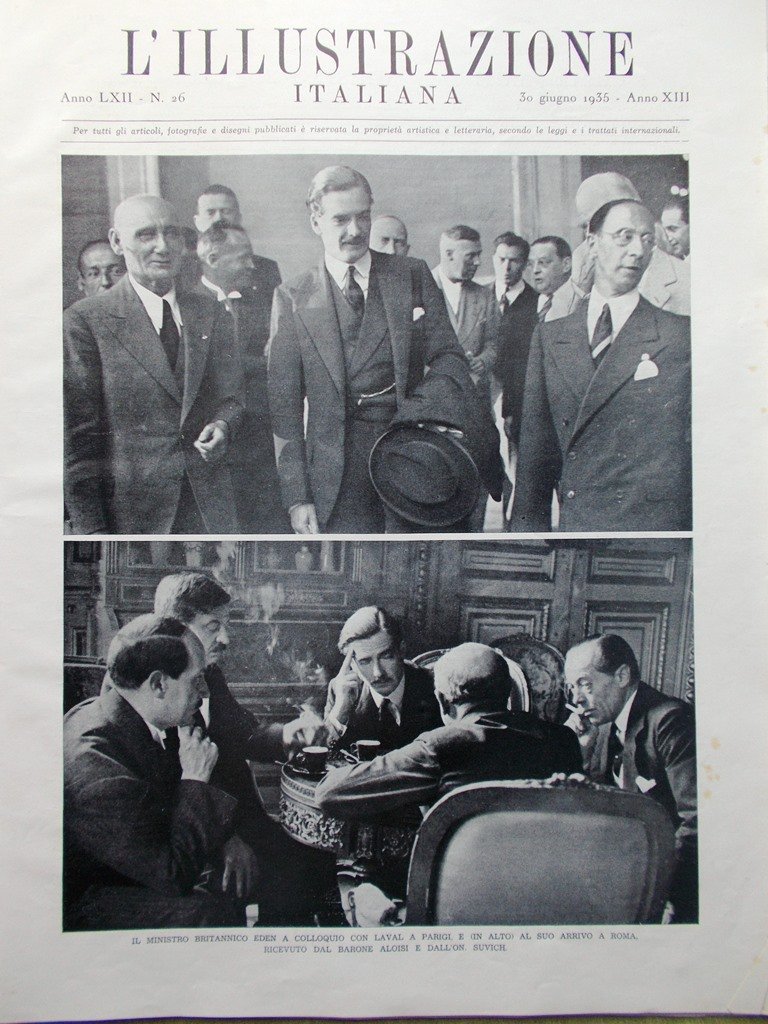 L'Illustrazione Italiana 30 Giugno 1935 Eden Vecchia Roma D'Annunzio Bruxelles