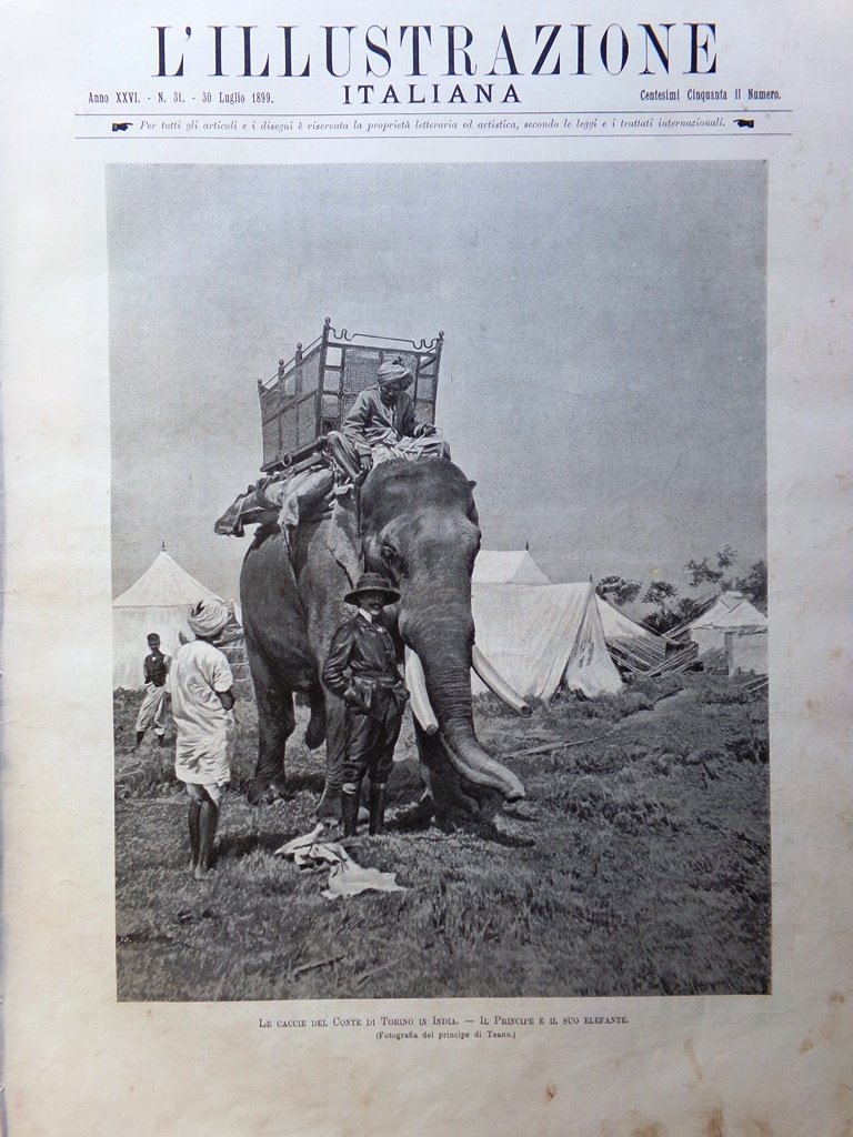 L'Illustrazione Italiana 30 Luglio 1899 Ravenna San Vitale Caccia in …