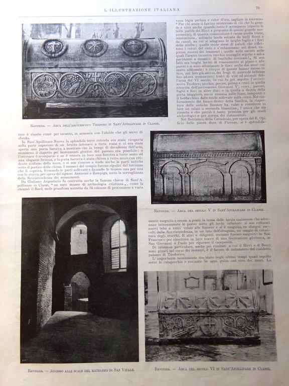 L'Illustrazione Italiana 30 Luglio 1899 Ravenna San Vitale Caccia in …