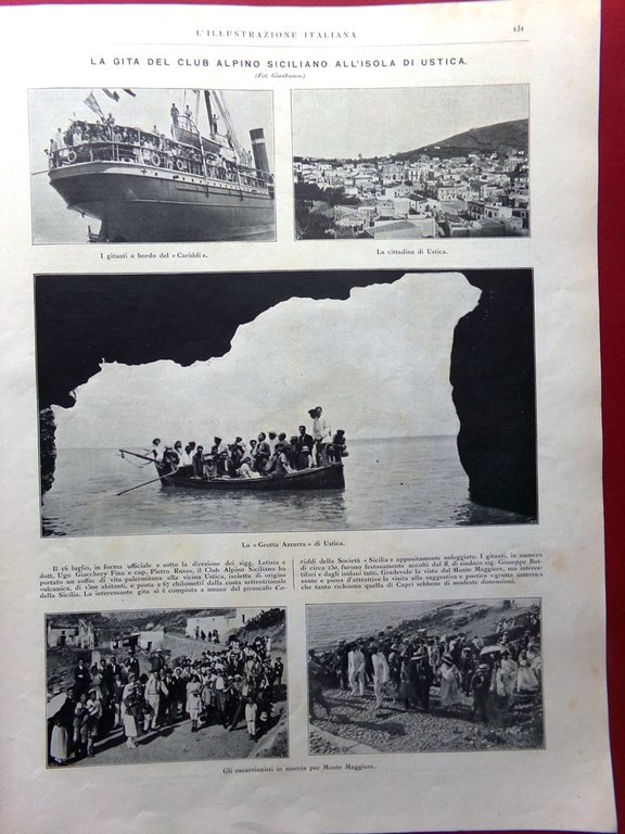 L'Illustrazione Italiana 30 Luglio 1922 Marconi Ustica Tosi Croce Rossa … | Immagine Gallery 3