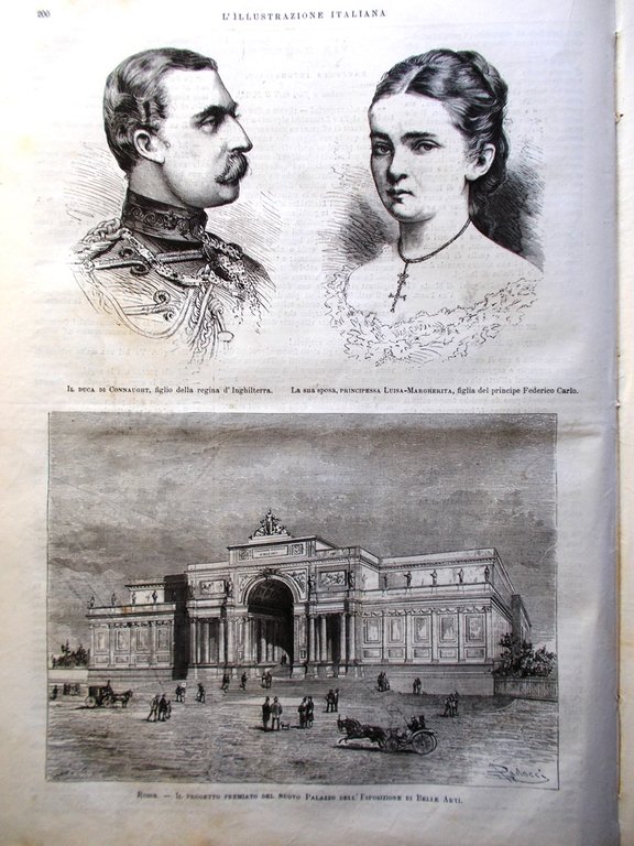L'Illustrazione Italiana 30 Marzo 1879 Vittoria d'Inghilterra Novara Brescia Re