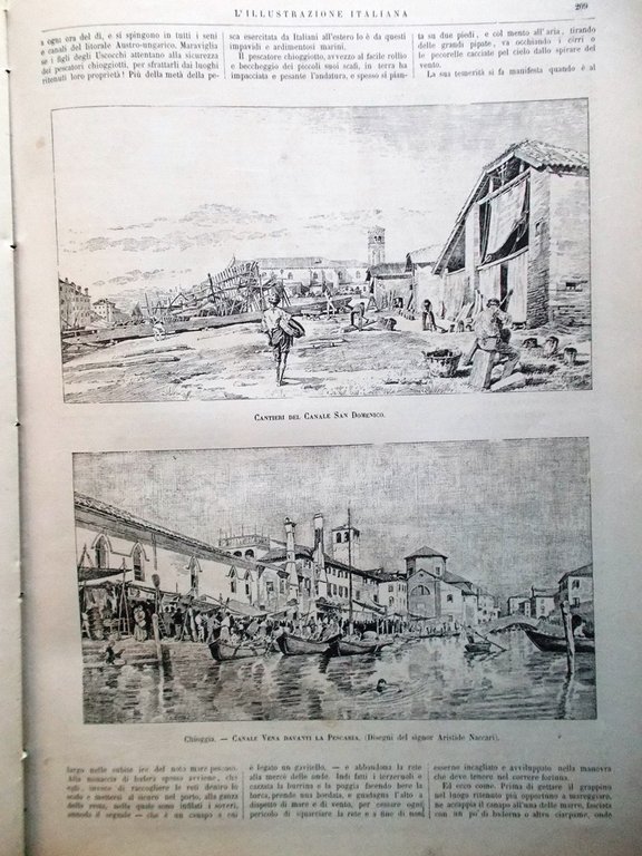 L'Illustrazione Italiana 30 Marzo 1884 Cattaneo Modena Sudan Chioggia Pescatori | Immagine Gallery 4