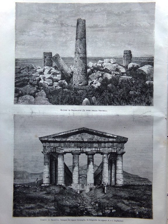 L'Illustrazione Italiana 30 Novembre 1879 Segesta Selinunte Bordighera Panatica | Immagine Gallery 3