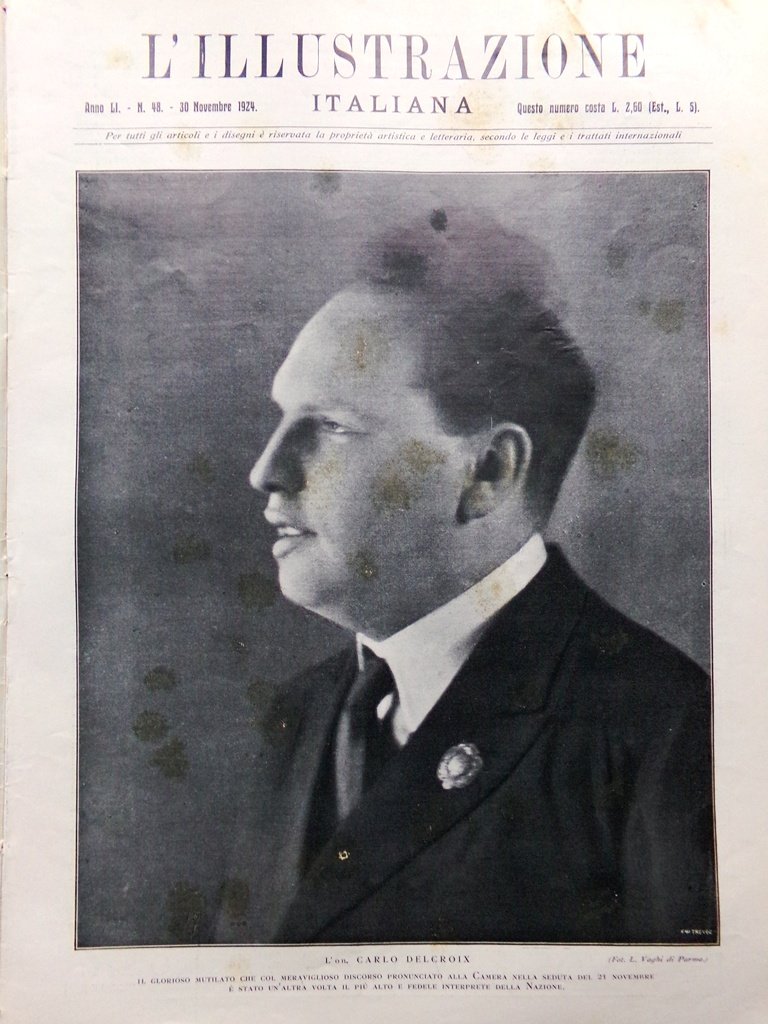 L'Illustrazione Italiana 30 Novembre 1924 Ungheria Marconi Terremoto Giava Siepi | Immagine principale