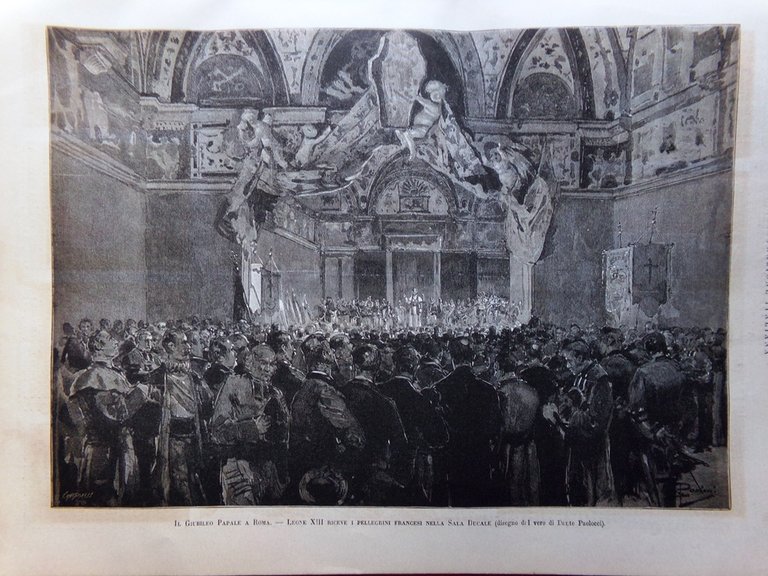 L'illustrazione Italiana 30 Ottobre 1887 Giubileo Leone XIII Giulio Carlini … | Immagine Gallery 4