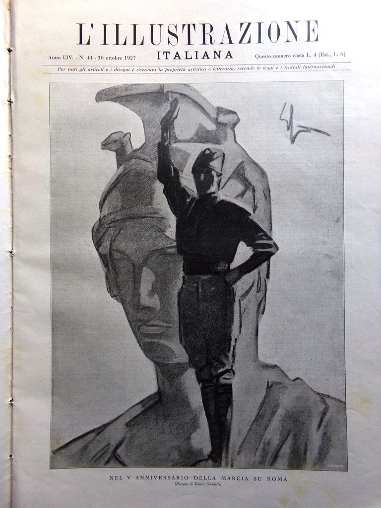 L'Illustrazione Italiana 30 Ottobre 1927 Provincia Savona Marcia su Roma …