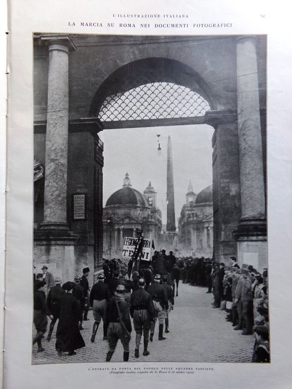 L'Illustrazione Italiana 30 Ottobre 1927 Provincia Savona Marcia su Roma …