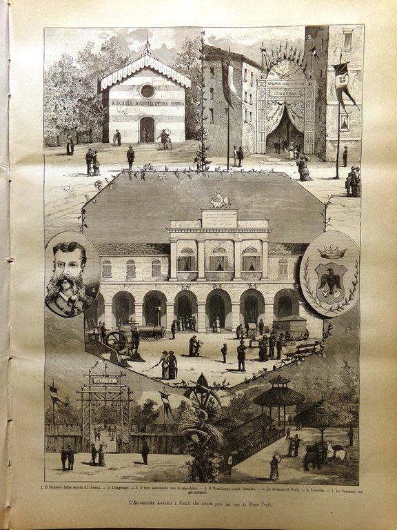 L'illustrazione Italiana 30 Settembre 1883 Casamicciola Lodi Forlì Esposizione