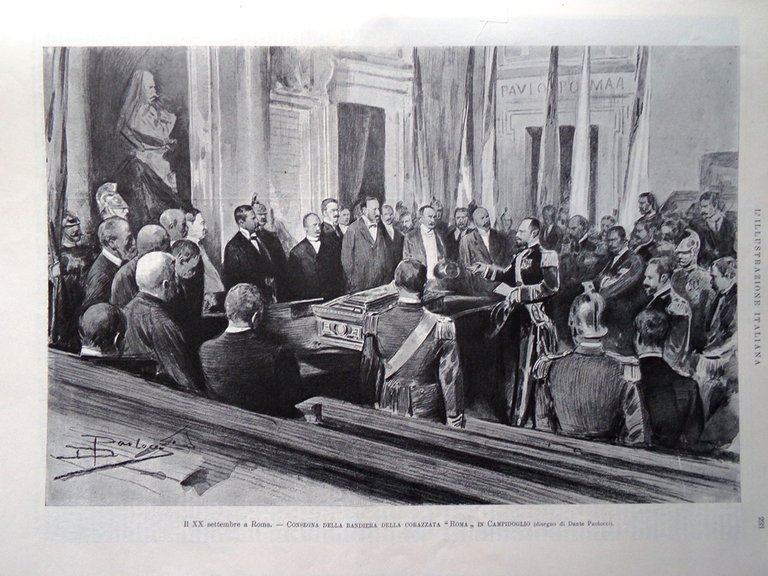 L'Illustrazione Italiana 30 Settembre 1900 Galleria Sempione Ponte Cavour Roma