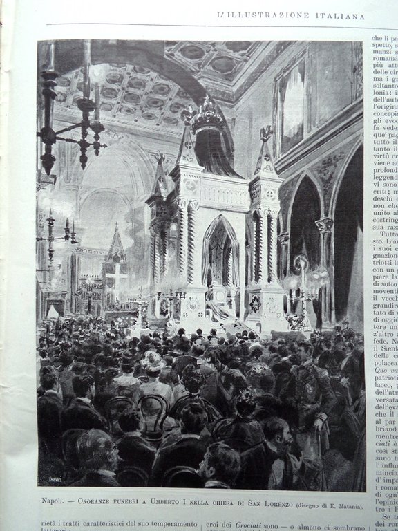 L'Illustrazione Italiana 30 Settembre 1900 Galleria Sempione Ponte Cavour Roma