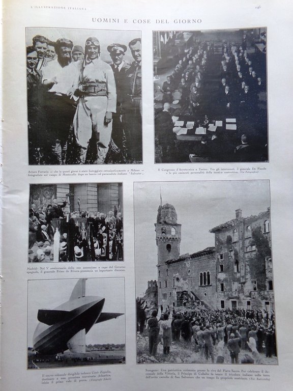 L'Illustrazione Italiana 30 Settembre 1928 Momostenango Venizelos Susegana Arquà