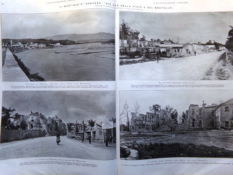 L'Illustrazione Italiana 31 Agosto 1919 Martirio Nervesa Convegno Pola Giavera