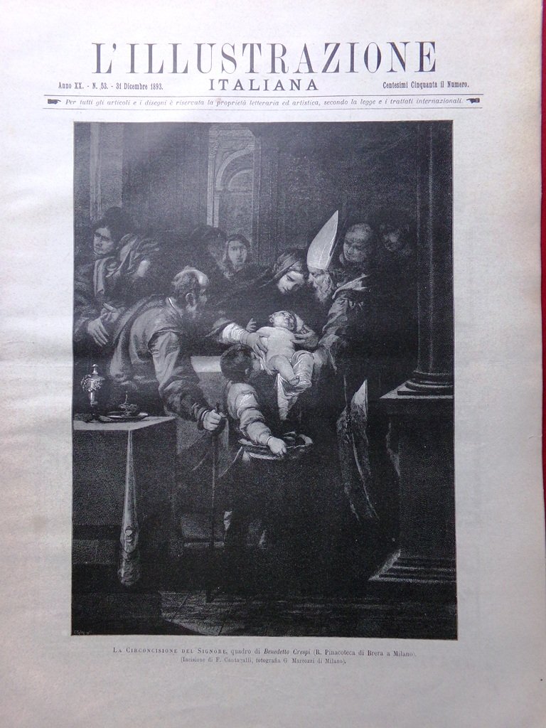 L'Illustrazione Italiana 31 Dicembre 1893 Medicina Torino Bonomi Agordat Giochi