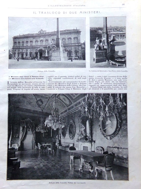 L'Illustrazione Italiana 31 Dicembre 1922 Austria Restituzioni Ministeri Luscari | Immagine Gallery 3