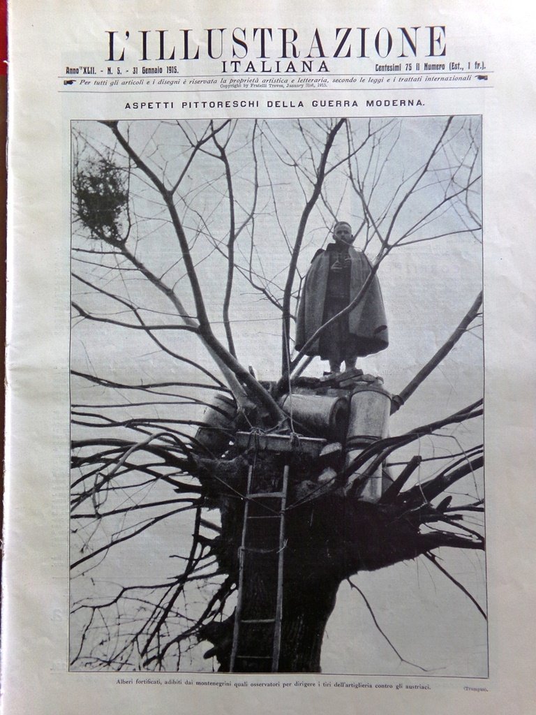 L'Illustrazione Italiana 31 Gennaio 1915 WW1 Celano Ortucchio Pastro Castelnuovo