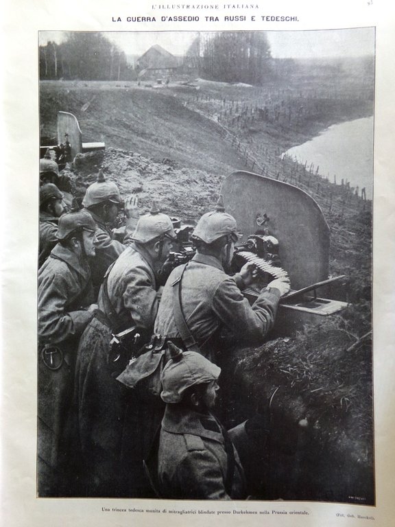 L'Illustrazione Italiana 31 Gennaio 1915 WW1 Celano Ortucchio Pastro Castelnuovo