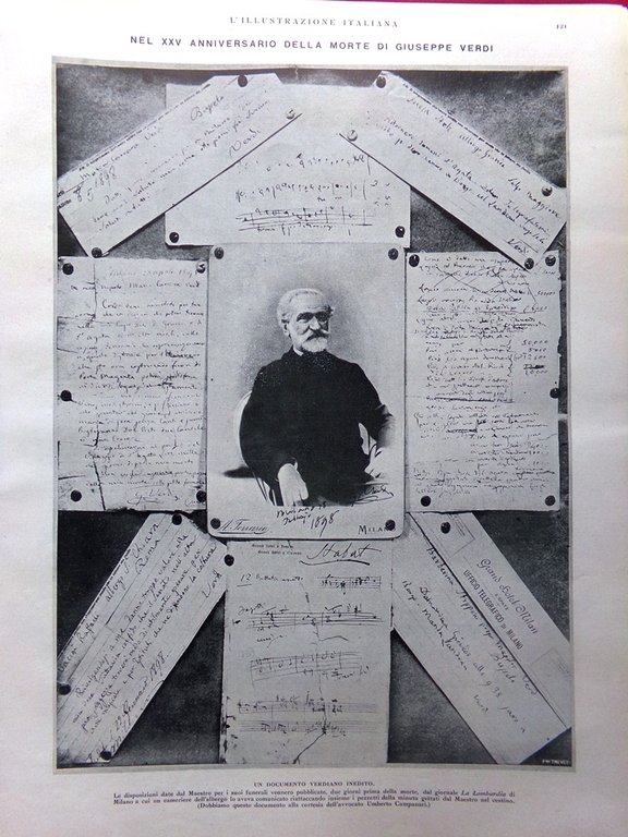 L'Illustrazione Italiana 31 Gennaio 1926 Golgi Volpi Perugia Anniversario Verdi | Immagine Gallery 3