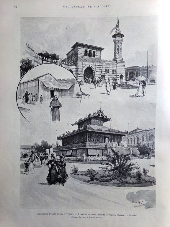 L'Illustrazione Italiana 31 Luglio 1898 Verdi Recanati Leopardi Asti Murano …
