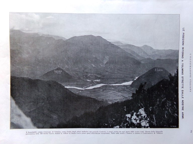 L'illustrazione Italiana 31 Ottobre 1915 WW1 Edith Cavell Raggi Tolmino …