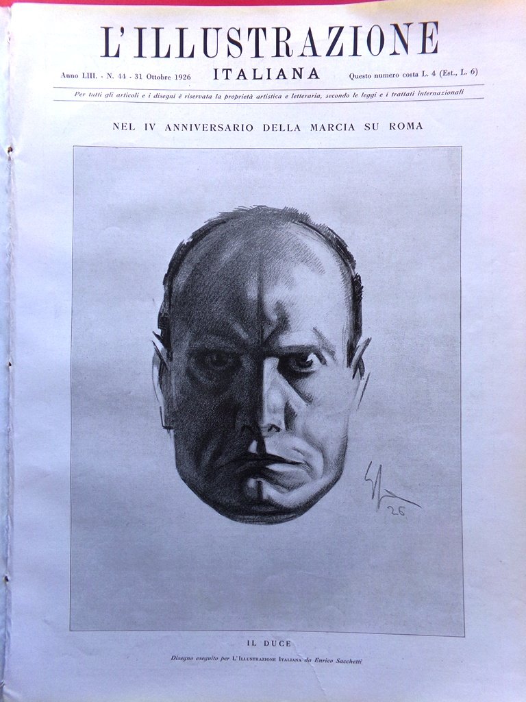 L'Illustrazione Italiana 31 Ottobre 1926 Camposanto Pisa Laetitia Australia Duce | Immagine principale