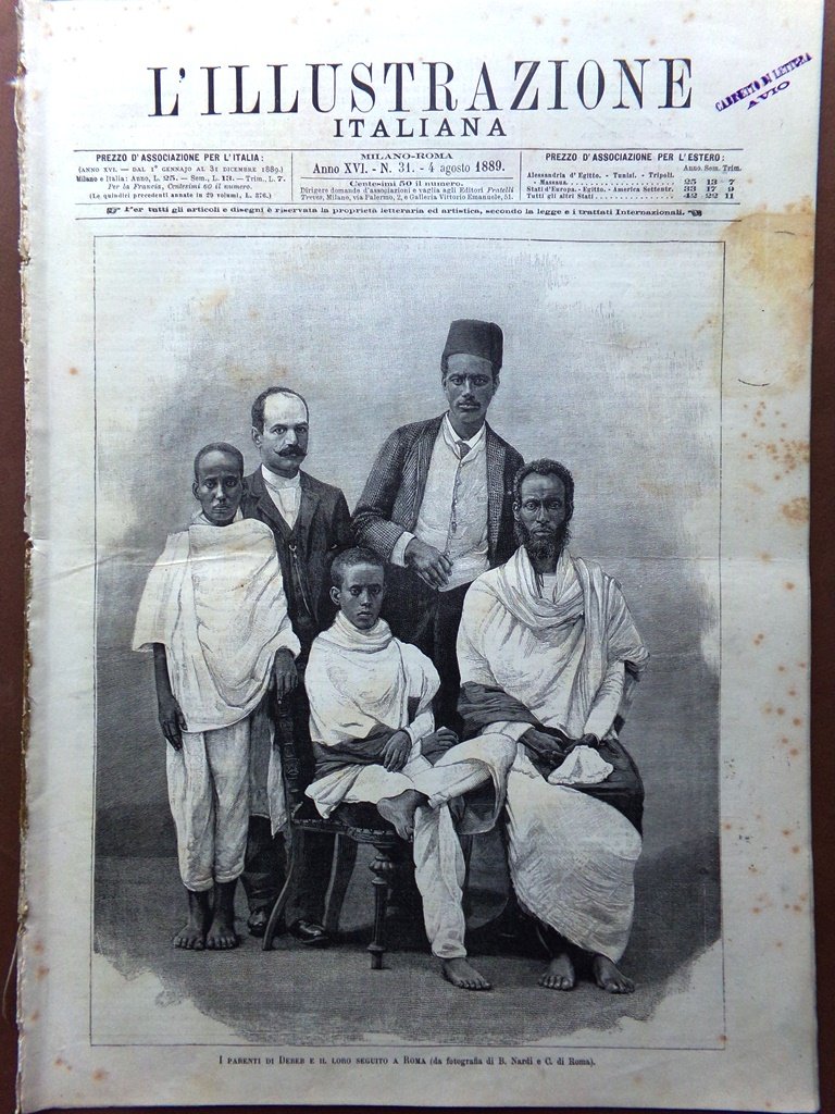 L'Illustrazione Italiana 4 Agosto 1889 D'Annunzio Rivoluzione Francese Termidoro